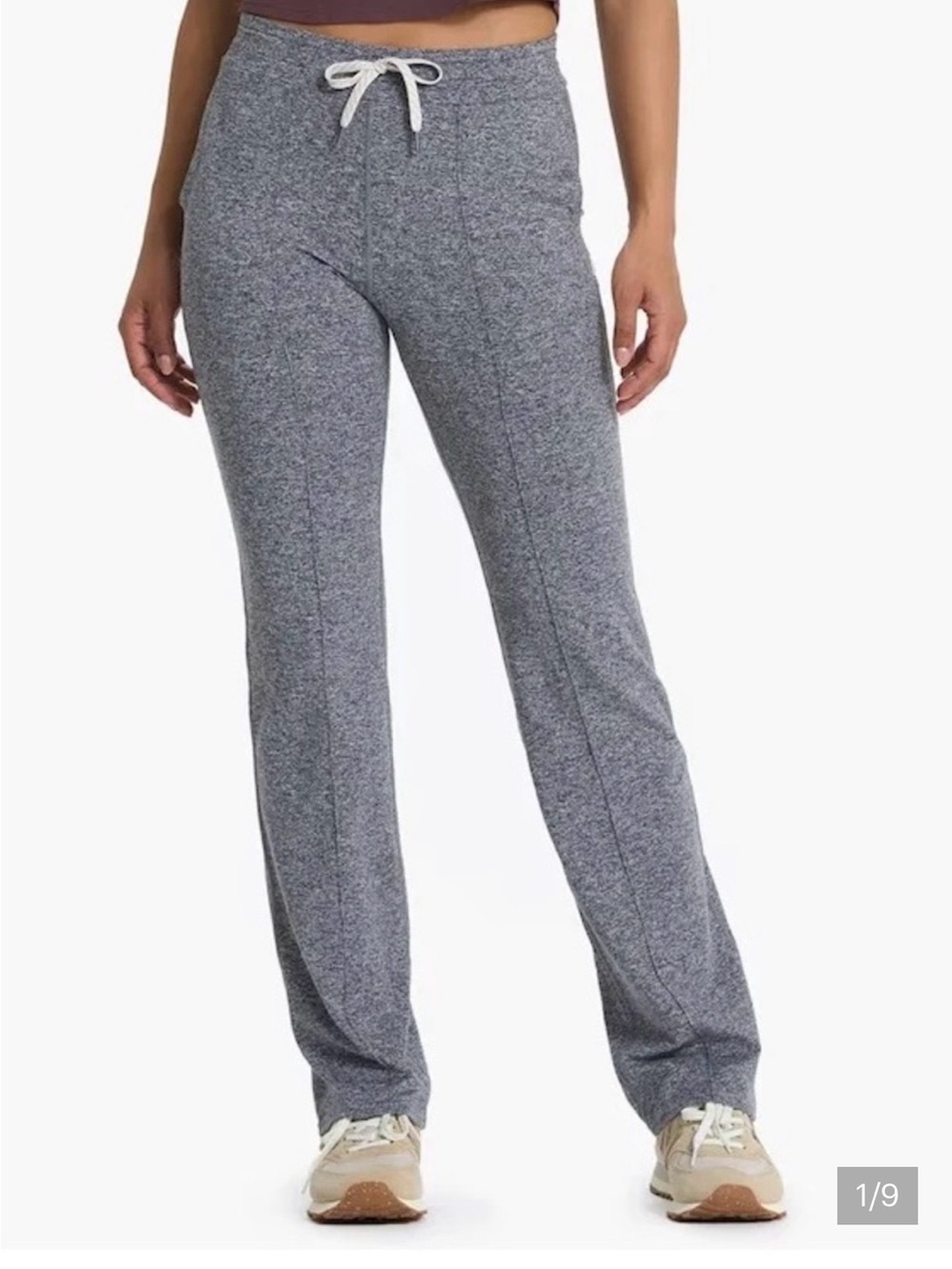 Vuori Haloed Essential Heather Charcoal Gray Jogger Pants
